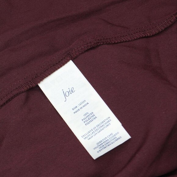 NWT Joie Edition Ladies Long Sleeve Smocked Blouse JE7005CO M Deep Wine Red - Picture 5 of 5